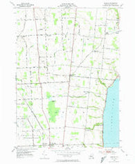 Romulus New York Historical topographic map, 1:24000 scale, 7.5 X 7.5 Minute, Year 1953