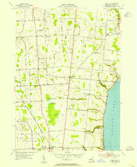 Romulus New York Historical topographic map, 1:24000 scale, 7.5 X 7.5 Minute, Year 1953