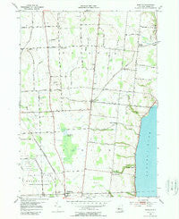 Romulus New York Historical topographic map, 1:24000 scale, 7.5 X 7.5 Minute, Year 1953