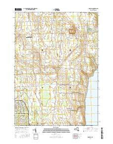 Romulus New York Current topographic map, 1:24000 scale, 7.5 X 7.5 Minute, Year 2016