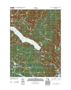 Rondout Reservoir New York Historical topographic map, 1:24000 scale, 7.5 X 7.5 Minute, Year 2013