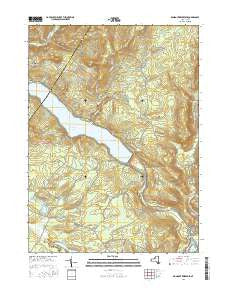 Rondout Reservoir New York Current topographic map, 1:24000 scale, 7.5 X 7.5 Minute, Year 2016