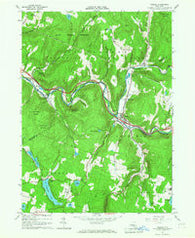 Roscoe New York Historical topographic map, 1:24000 scale, 7.5 X 7.5 Minute, Year 1965