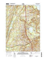 Round Lake New York Current topographic map, 1:24000 scale, 7.5 X 7.5 Minute, Year 2016