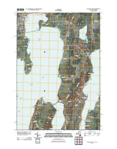 Rouses Point New York Historical topographic map, 1:24000 scale, 7.5 X 7.5 Minute, Year 2011