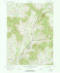 Roxbury New York Historical topographic map, 1:24000 scale, 7.5 X 7.5 Minute, Year 1945