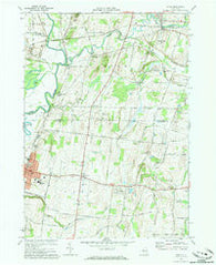 Rush New York Historical topographic map, 1:24000 scale, 7.5 X 7.5 Minute, Year 1971