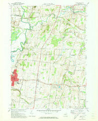 Rush New York Historical topographic map, 1:24000 scale, 7.5 X 7.5 Minute, Year 1971