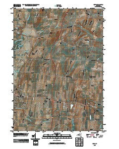 Rush New York Historical topographic map, 1:24000 scale, 7.5 X 7.5 Minute, Year 2010