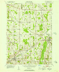 Rushville New York Historical topographic map, 1:24000 scale, 7.5 X 7.5 Minute, Year 1952