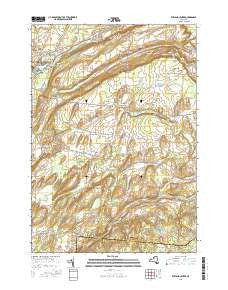 Rutland Center New York Current topographic map, 1:24000 scale, 7.5 X 7.5 Minute, Year 2016