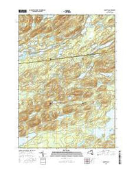 Sabattis New York Current topographic map, 1:24000 scale, 7.5 X 7.5 Minute, Year 2016