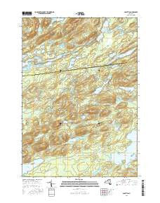 Sabattis New York Current topographic map, 1:24000 scale, 7.5 X 7.5 Minute, Year 2016