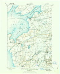 Sackets Harbor New York Historical topographic map, 1:62500 scale, 15 X 15 Minute, Year 1893