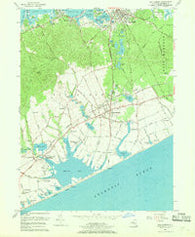 Sag Harbor New York Historical topographic map, 1:24000 scale, 7.5 X 7.5 Minute, Year 1956