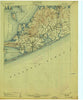 Sag Harbor New York Historical topographic map, 1:62500 scale, 15 X 15 Minute, Year 1904