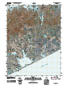 Sag Harbor New York Historical topographic map, 1:24000 scale, 7.5 X 7.5 Minute, Year 2010