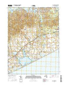 Sag Harbor New York Current topographic map, 1:24000 scale, 7.5 X 7.5 Minute, Year 2016