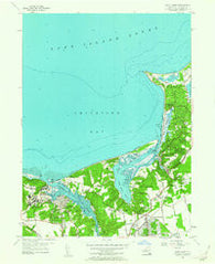 Saint James New York Historical topographic map, 1:24000 scale, 7.5 X 7.5 Minute, Year 1955