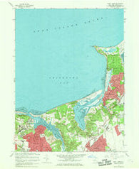 Saint James New York Historical topographic map, 1:24000 scale, 7.5 X 7.5 Minute, Year 1967
