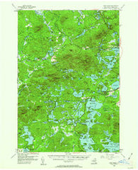 Saint Regis New York Historical topographic map, 1:62500 scale, 15 X 15 Minute, Year 1955