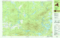 Saint Regis Mtn New York Historical topographic map, 1:25000 scale, 7.5 X 15 Minute, Year 1979