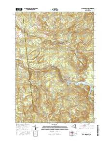 Saint Regis Falls New York Current topographic map, 1:24000 scale, 7.5 X 7.5 Minute, Year 2016