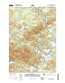 Saint Regis Mountain New York Current topographic map, 1:24000 scale, 7.5 X 7.5 Minute, Year 2016