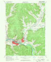 Salamanca New York Historical topographic map, 1:24000 scale, 7.5 X 7.5 Minute, Year 1961