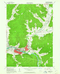 Salamanca New York Historical topographic map, 1:24000 scale, 7.5 X 7.5 Minute, Year 1961