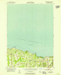 Salmon Creek New York Historical topographic map, 1:24000 scale, 7.5 X 7.5 Minute, Year 1952