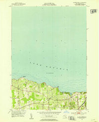 Salmon Creek New York Historical topographic map, 1:24000 scale, 7.5 X 7.5 Minute, Year 1952