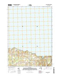 Salmon Creek New York Current topographic map, 1:24000 scale, 7.5 X 7.5 Minute, Year 2016