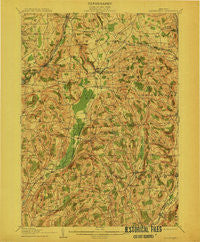 Sangerfield New York Historical topographic map, 1:62500 scale, 15 X 15 Minute, Year 1907