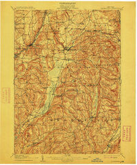 Sangerfield New York Historical topographic map, 1:62500 scale, 15 X 15 Minute, Year 1907