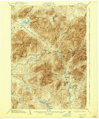 Santanoni New York Historical topographic map, 1:62500 scale, 15 X 15 Minute, Year 1904