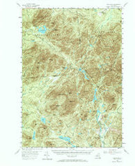 Santanoni New York Historical topographic map, 1:62500 scale, 15 X 15 Minute, Year 1953