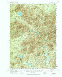 Santanoni New York Historical topographic map, 1:62500 scale, 15 X 15 Minute, Year 1953