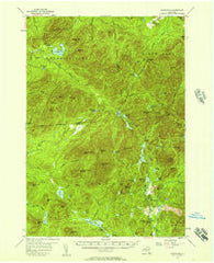 Santanoni New York Historical topographic map, 1:62500 scale, 15 X 15 Minute, Year 1953