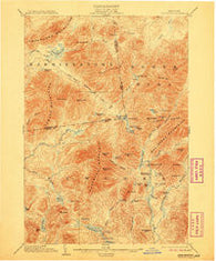Santanoni New York Historical topographic map, 1:62500 scale, 15 X 15 Minute, Year 1904