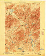 Santanoni New York Historical topographic map, 1:62500 scale, 15 X 15 Minute, Year 1904
