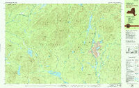 Santanoni Peak New York Historical topographic map, 1:25000 scale, 7.5 X 15 Minute, Year 1979