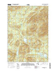 Santanoni Peak New York Current topographic map, 1:24000 scale, 7.5 X 7.5 Minute, Year 2016
