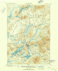 Saranac New York Historical topographic map, 1:62500 scale, 15 X 15 Minute, Year 1902