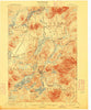 Saranac New York Historical topographic map, 1:62500 scale, 15 X 15 Minute, Year 1904