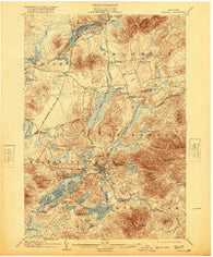 Saranac New York Historical topographic map, 1:62500 scale, 15 X 15 Minute, Year 1904