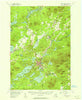 Saranac Lake New York Historical topographic map, 1:62500 scale, 15 X 15 Minute, Year 1955