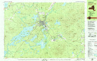 Saranac Lake New York Historical topographic map, 1:25000 scale, 7.5 X 15 Minute, Year 1979