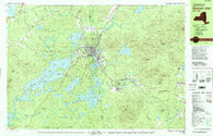 Saranac Lake New York Historical topographic map, 1:25000 scale, 7.5 X 15 Minute, Year 1979
