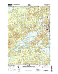 Saranac Lake New York Current topographic map, 1:24000 scale, 7.5 X 7.5 Minute, Year 2016